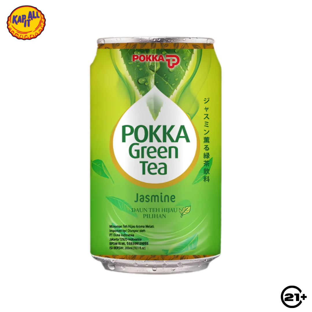 POKKA GREEN TEA JASMINE CAN 300ml
