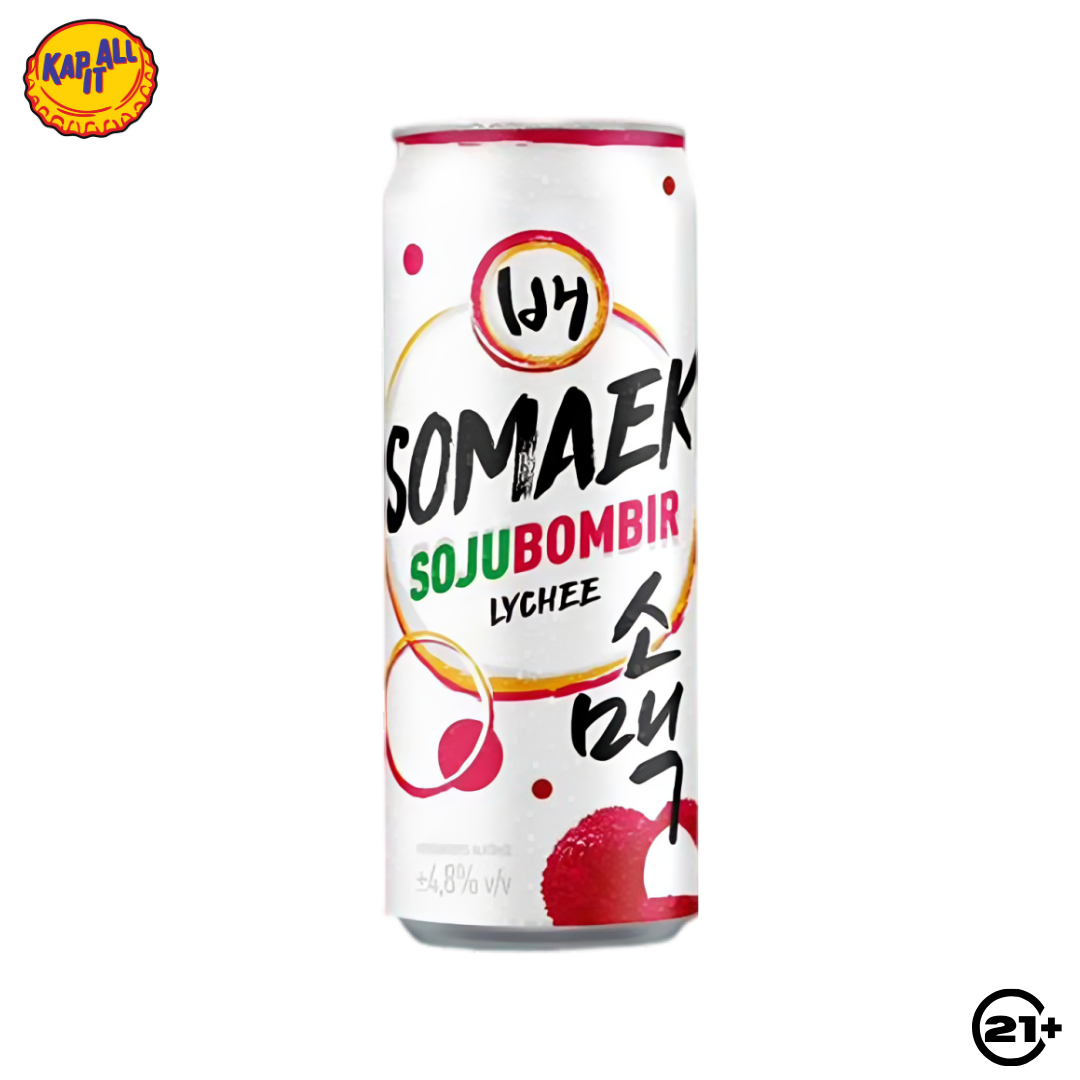 BAE SOMAEK SOJU BOMBIR LYCHEE CAN 320ml