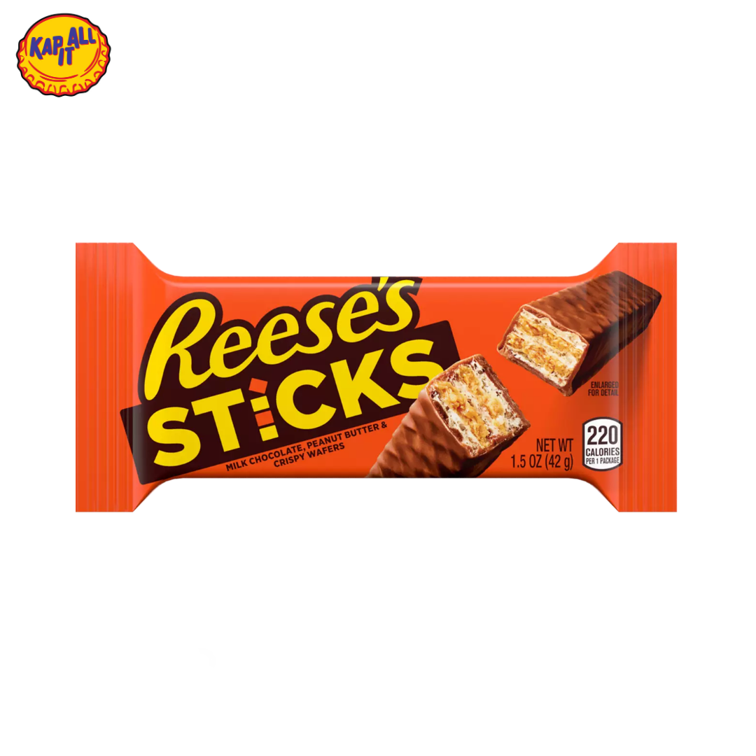 REESES STICKS PEANUT BUTTER CHOCOLATE WAFERS 42g