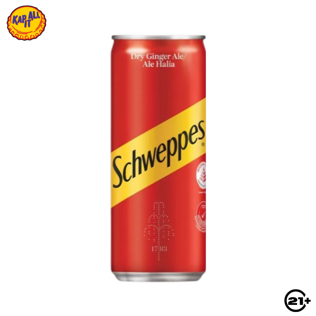SCHWEPPES DRY GINGER ALE CAN 250ml