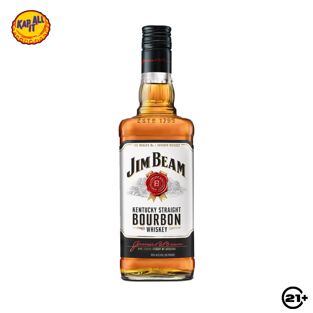 JIM BEAM WHITE BOURBON WHISKY 750ml
