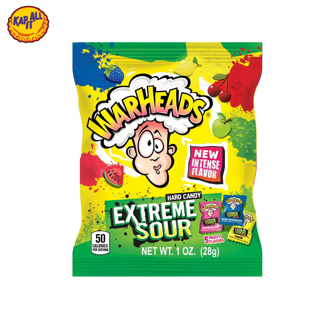 WARHEADS HARD CANDY EXTREME SOUR 28g