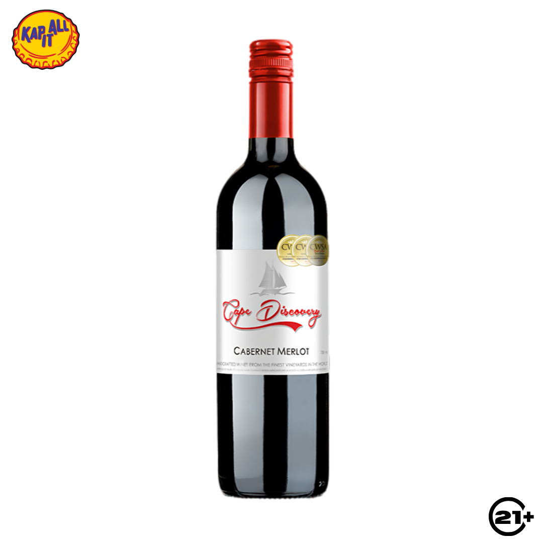 WINE CAPE DISCOVERY CABERNET MERLOT 750ml