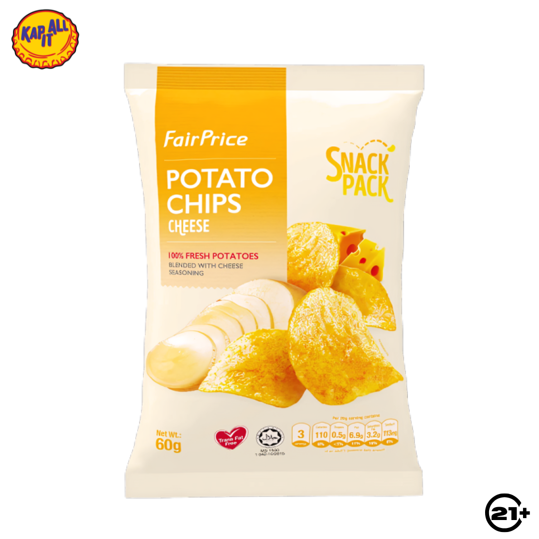 FAIRPRICE POTATO CHIPS CHEESE SNACK PACK 60gr