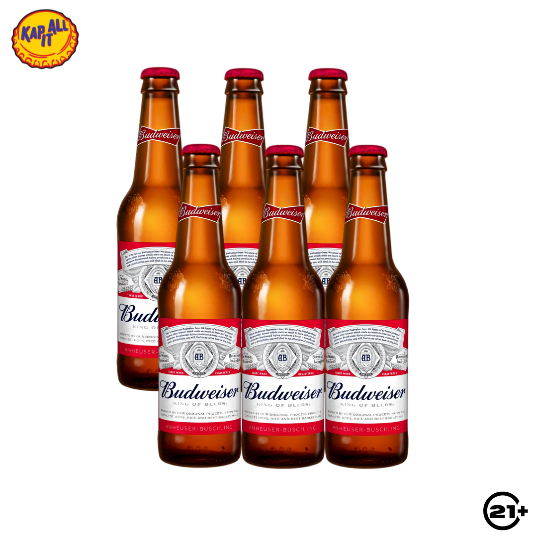 PAKET BEER BUDWEISER PINT 355ml - 6 BOTTLE