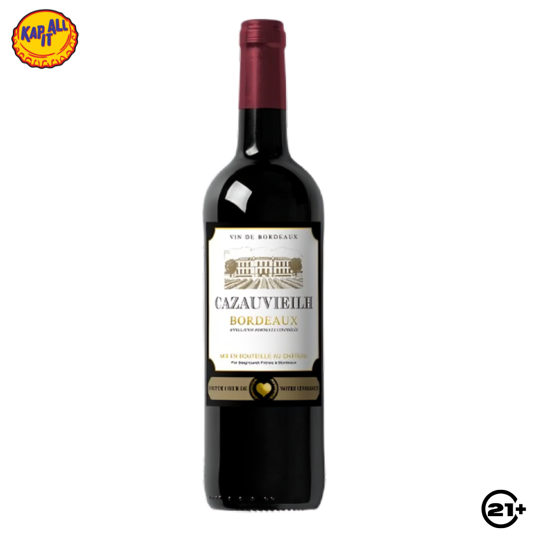 WINE CAZAUVIEILH BORDEAUX ROUGE 750ml