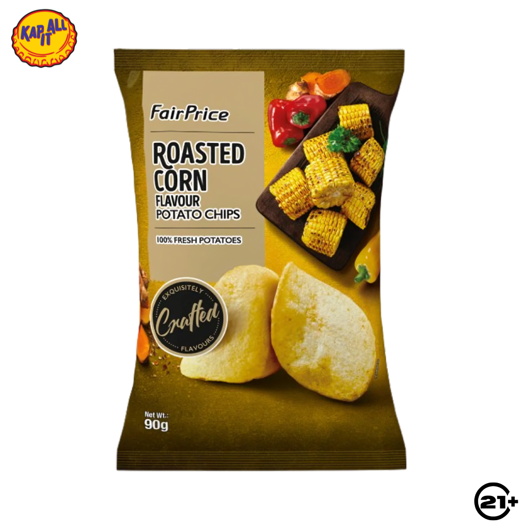 FAIRPRICE POTATO CHIPS ROASTED CORN SNACK PACK 90g
