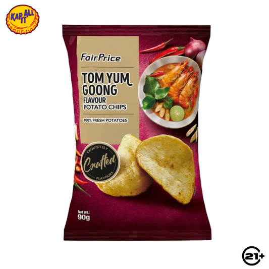 FAIRPRICE POTATO CHIPS TOM YUM GOONG SNACK PACK 90gr