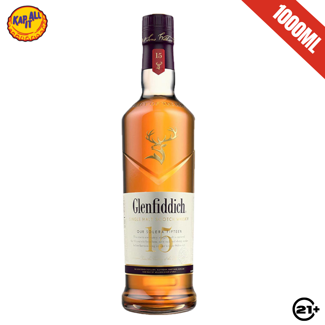 GLENFIDDICH 15 Y.O SINGLE MALT SCOTCH WHISKY 1000ml