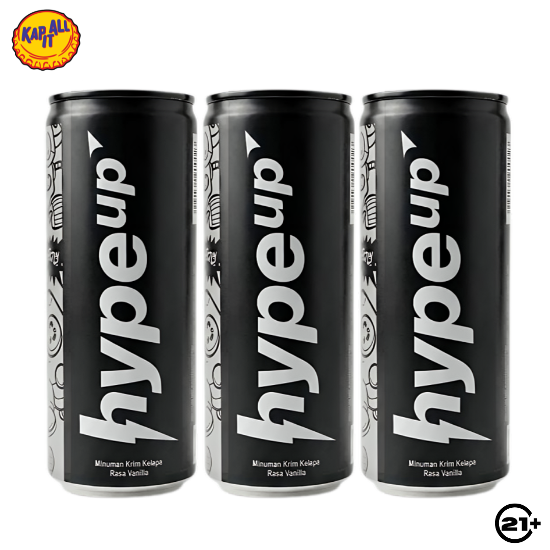 HYPEUP COCONUT CREAM VANILLA DRINK CAN 230ml - 3PCS