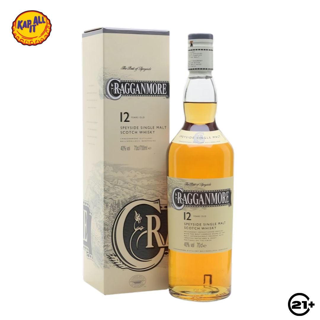 CRAGGANMORE 12 YO SINGLE MALT WHISKY 700ml
