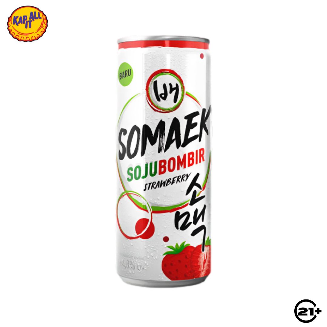BAE SOMAEK SOJU BOMBIR STRAWBERRY CAN 320ml