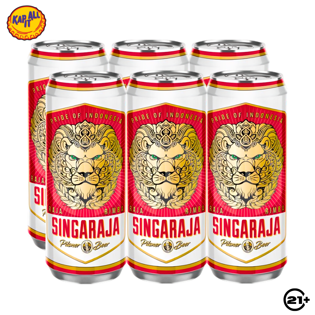 PAKET BEER SINGARAJA PILSENER CAN 500ml - 6 CAN