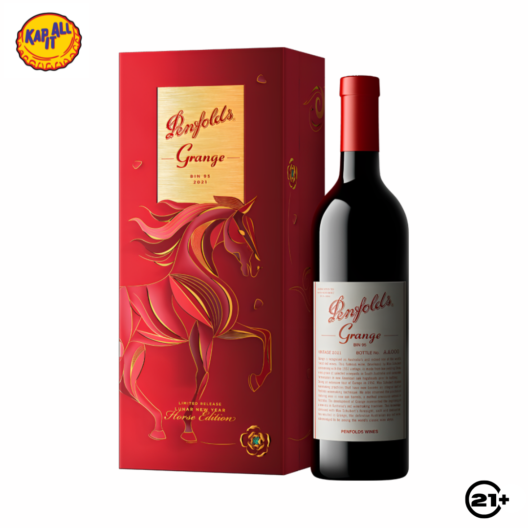 PENFOLDS BIN 95 GRANGE SHIRAZ LNY HORSE GIFT BOX 750ml