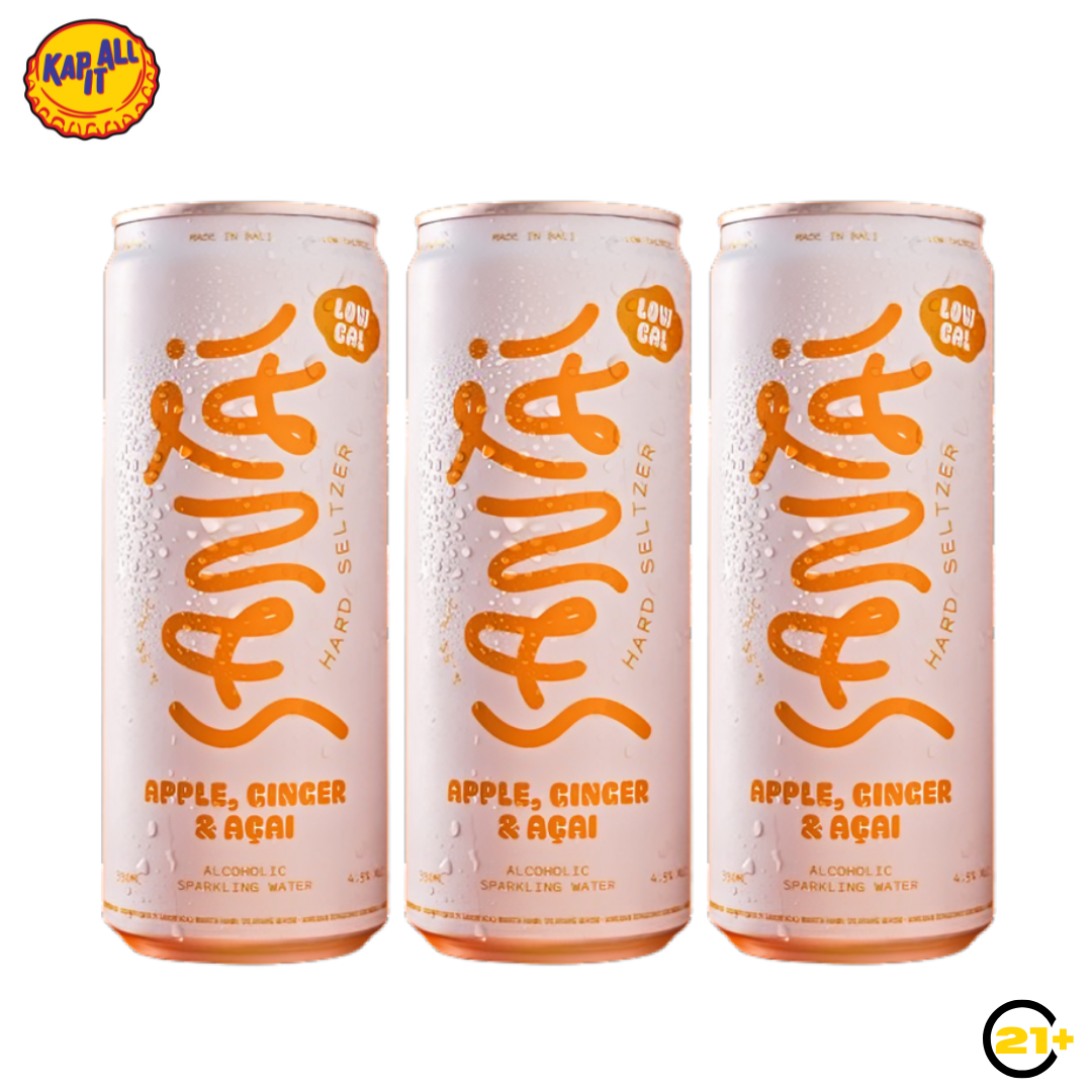 SANTAI APPLE GINGER ACAI CAN 330ml - 3PCS