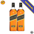 TWIN JOHNNIE WALKER BLACK LABEL 1000ml - 2 BOTTLES
