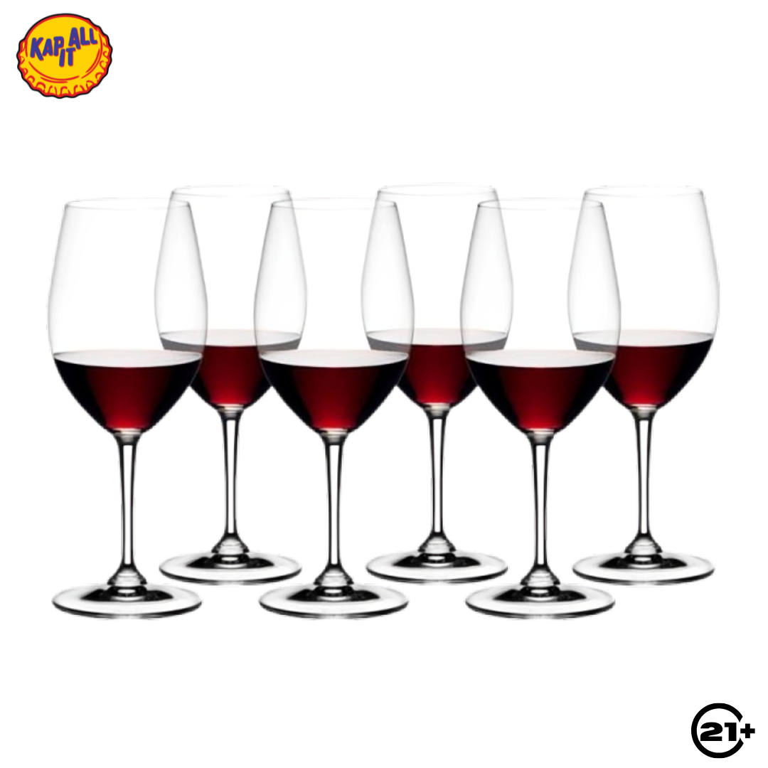 RIEDEL VIVANT RED WINE GLASS SET OF 6 PCS