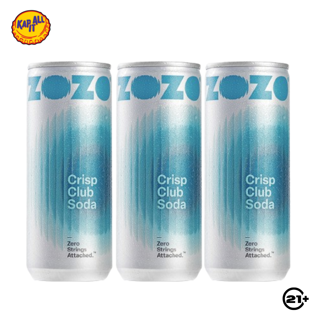 ZOZO CRISP CLUB SODA 250ml - 3PCS