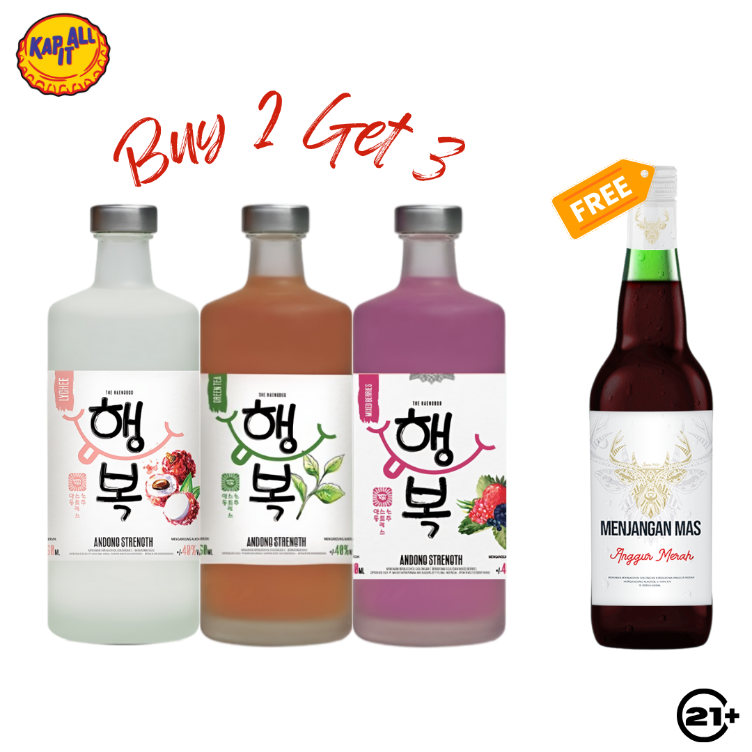 BUY 2 ANDONG STRENGTH FLAVOUR 750ml FREE 1 ANGGUR MENJANGAN MERAH 600ml