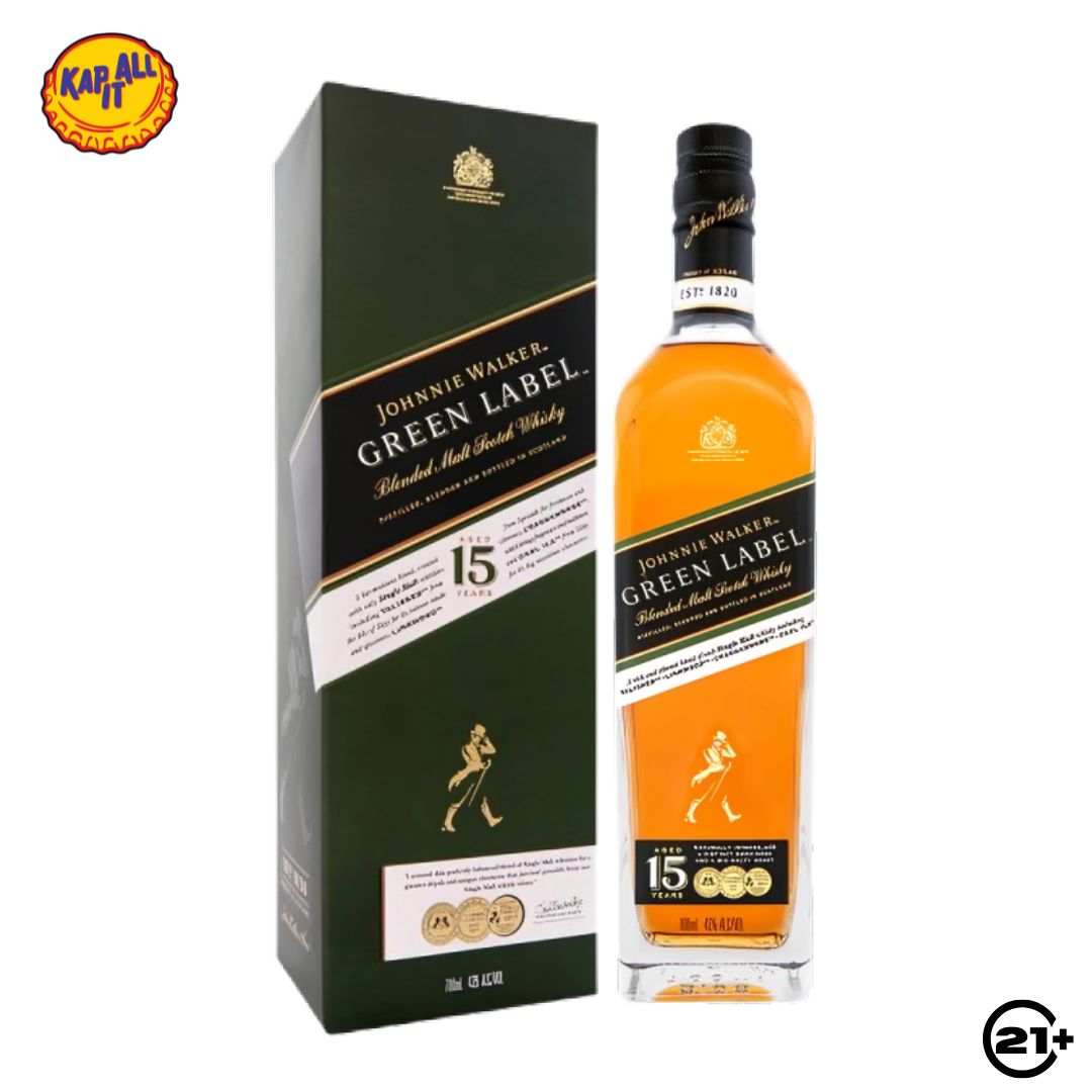 JOHNNIE WALKER GREEN LABEL BLENDED MALT SCOTCH WHISKY 700ml