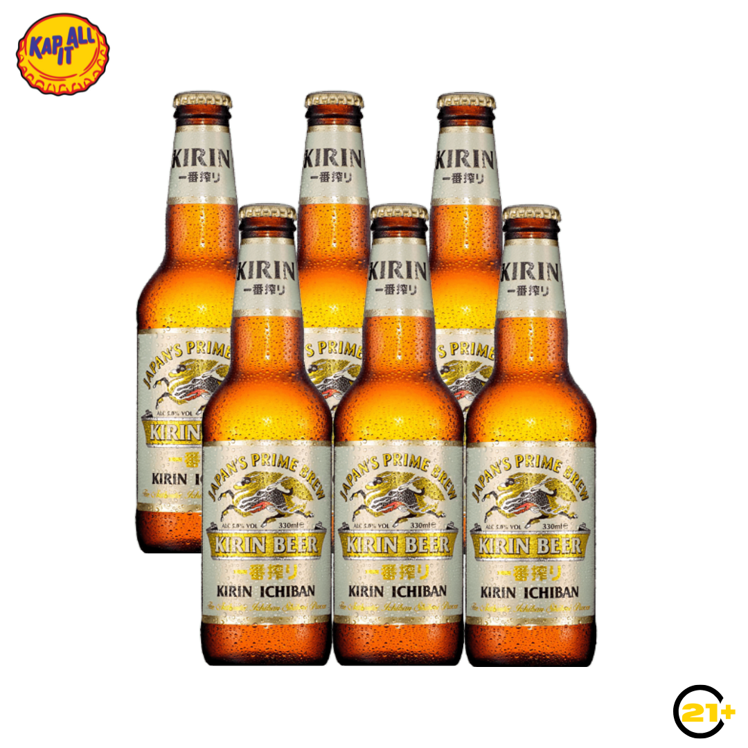 PAKET BEER KIRIN ICHIBAN PINT 330ml - 6 BOTTLE