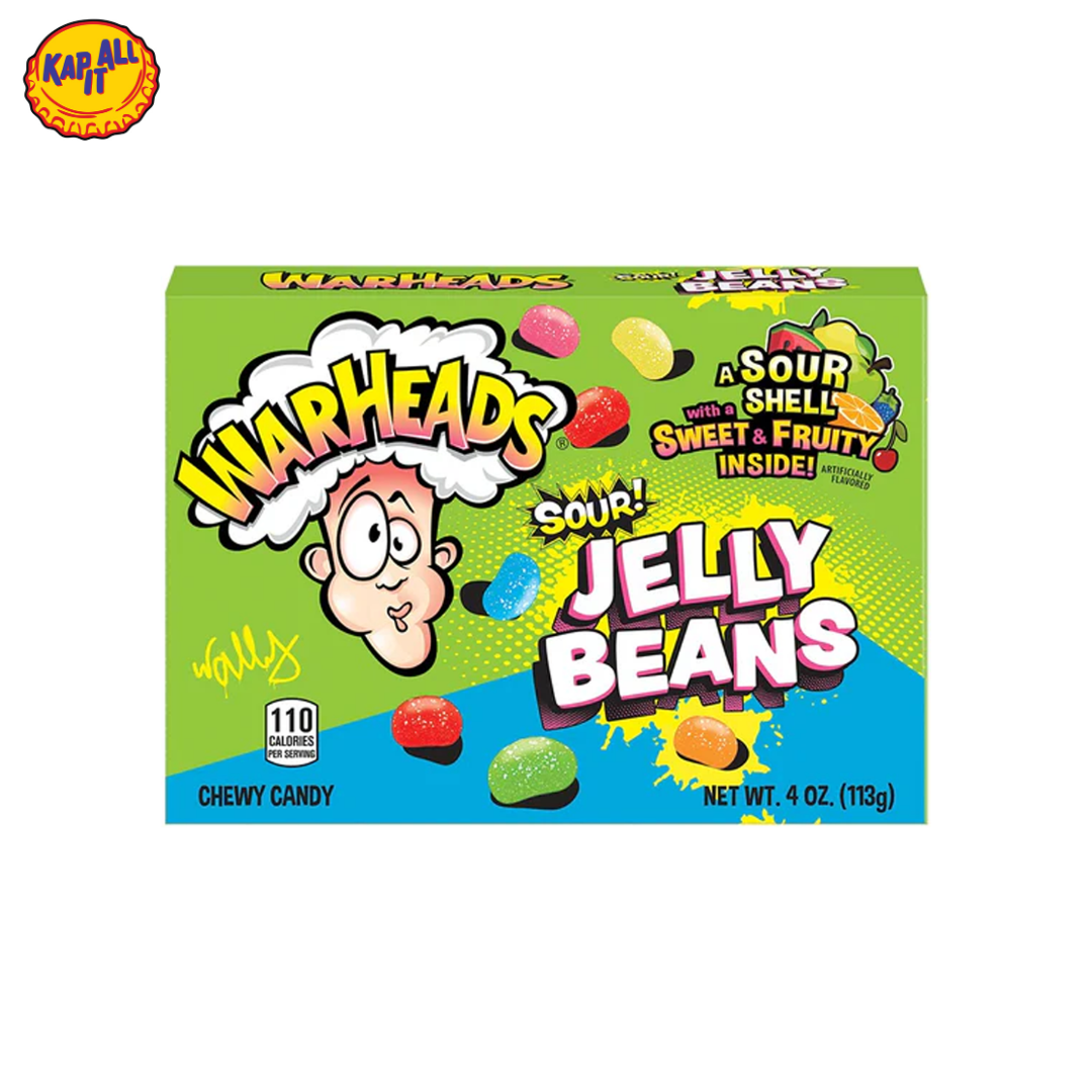Warheads Sour Jelly Beans 113g