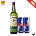 PAKET JAMESON IRISH WHISKY 700ml + 2 RED BULL 250ml