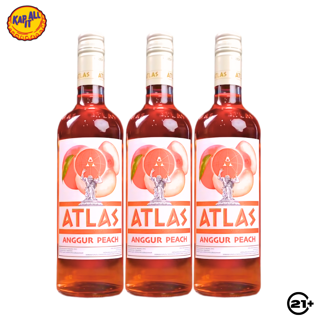 Paket Atlas Anggur Peach 620ml - 3 Botol