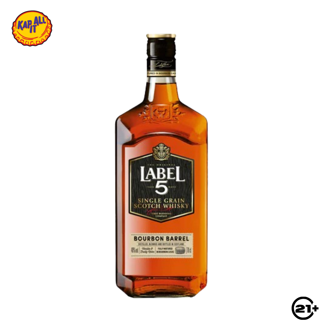 Label 5 Bourbon Barrel Single Grain Scotch Whisky 700ml