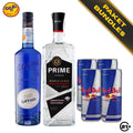 Blue Party Kit - Prime World Class Vodka 700ml + Giffard Blue Curacao 700ml + Red Bull Energy Drink 250ml