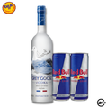 PAKET GREY GOOSE VODKA ORIGINAL 700ml + 2 RED BULL 250ml