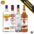 Long Island Party Kit - Smirnoff Original Red Vodka 750ml + Gordon's London Dry Gin 750ml + Captain Morgan Original Spiced Gold 750ml + Giffard Triple Sec Liqueur 700ml
