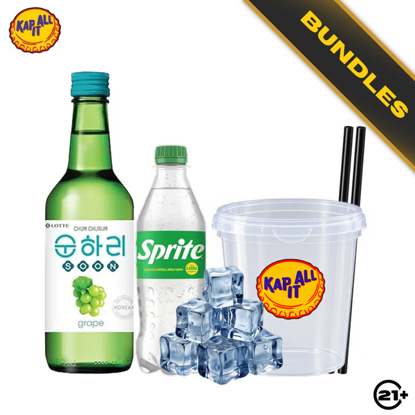 Bundles Jos Jis Soju Chumchurum Grape 360ml + Sprite 390ml