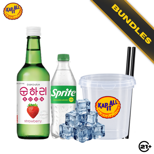 Bundles Jos Jis Soju Chumchurum Strawberry 360ml + Sprite 390ml