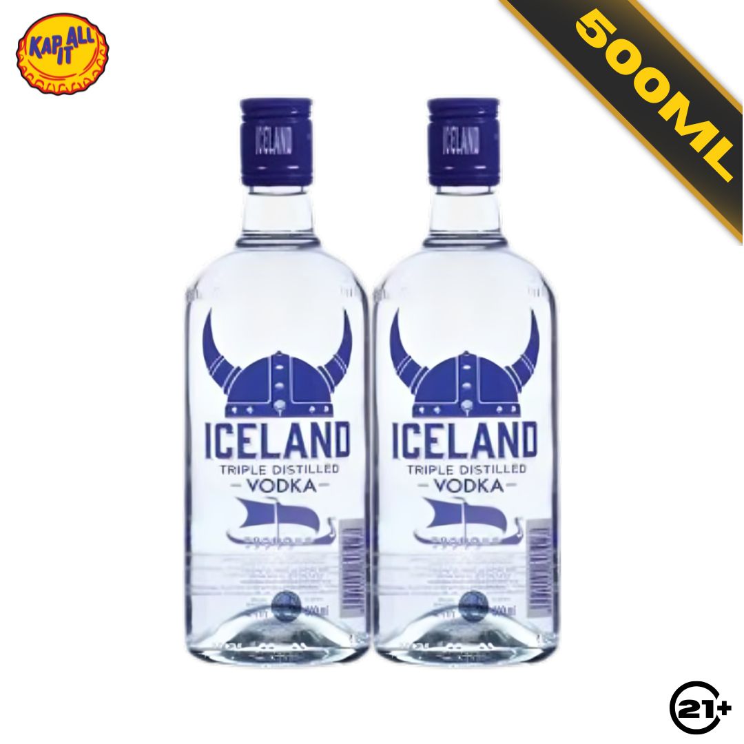 Twin Iceland Original Vodka 500ml - 2 Bottles