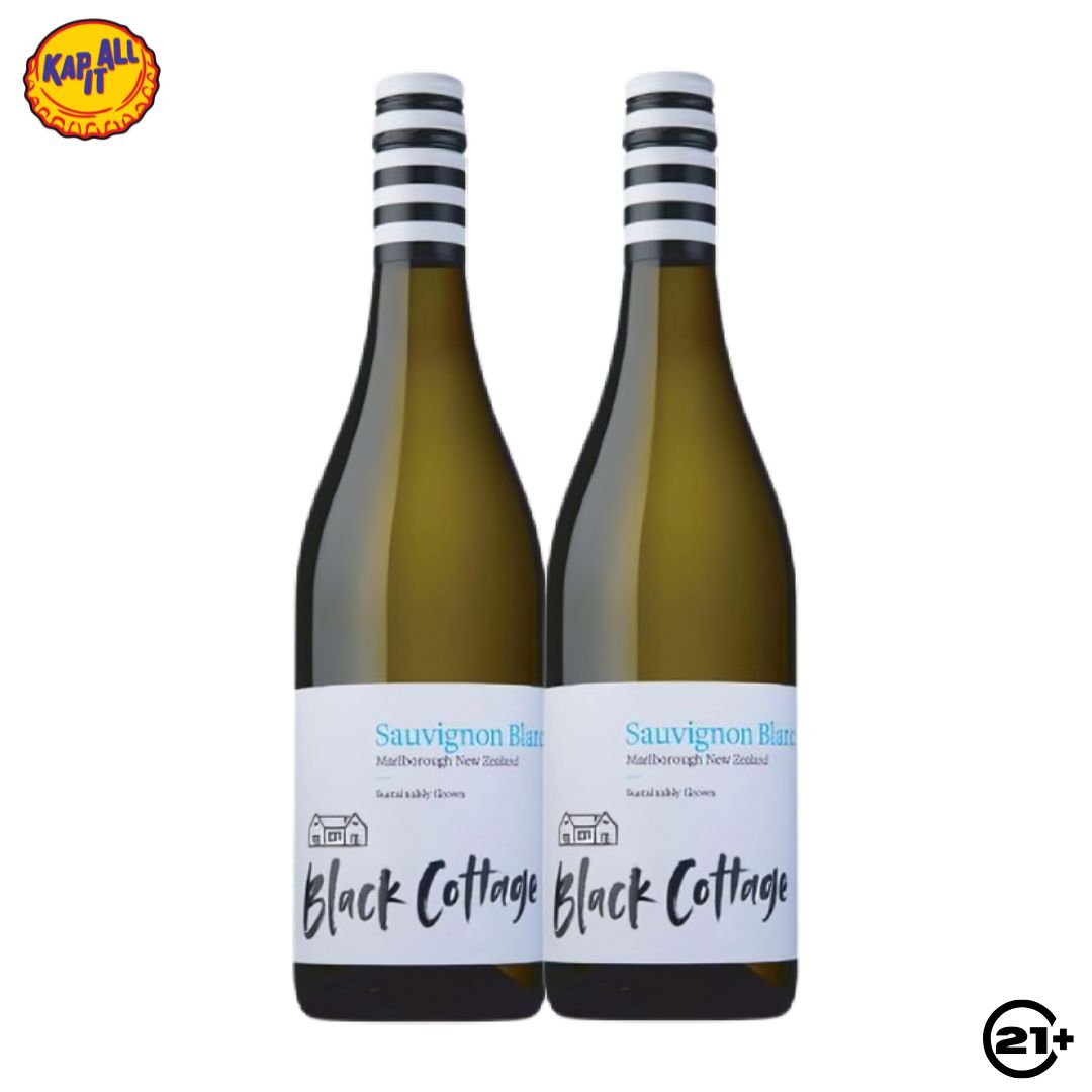 Twin Black Cottage Sauvignon Blanc Wine 750ml - 2 Bottles