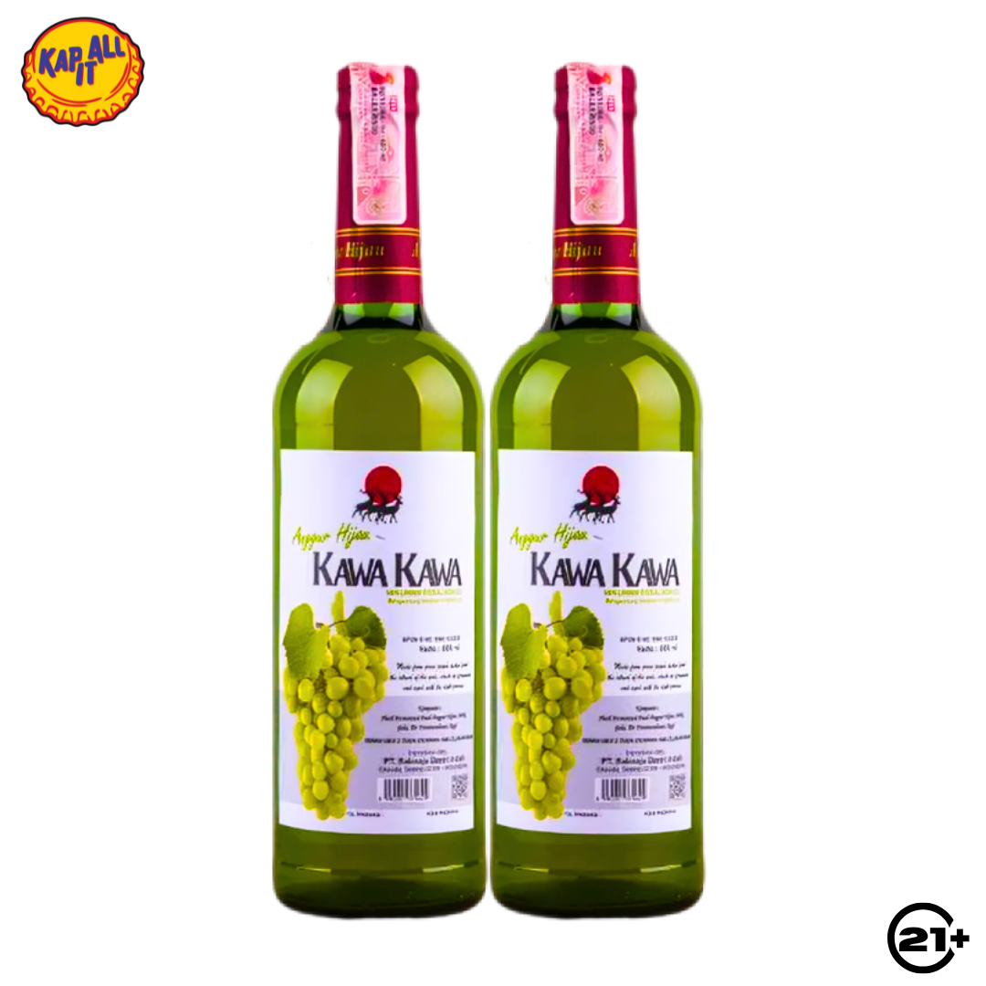 Twin Anggur Hijau Kawa Kawa 600ml - 2 Bottles
