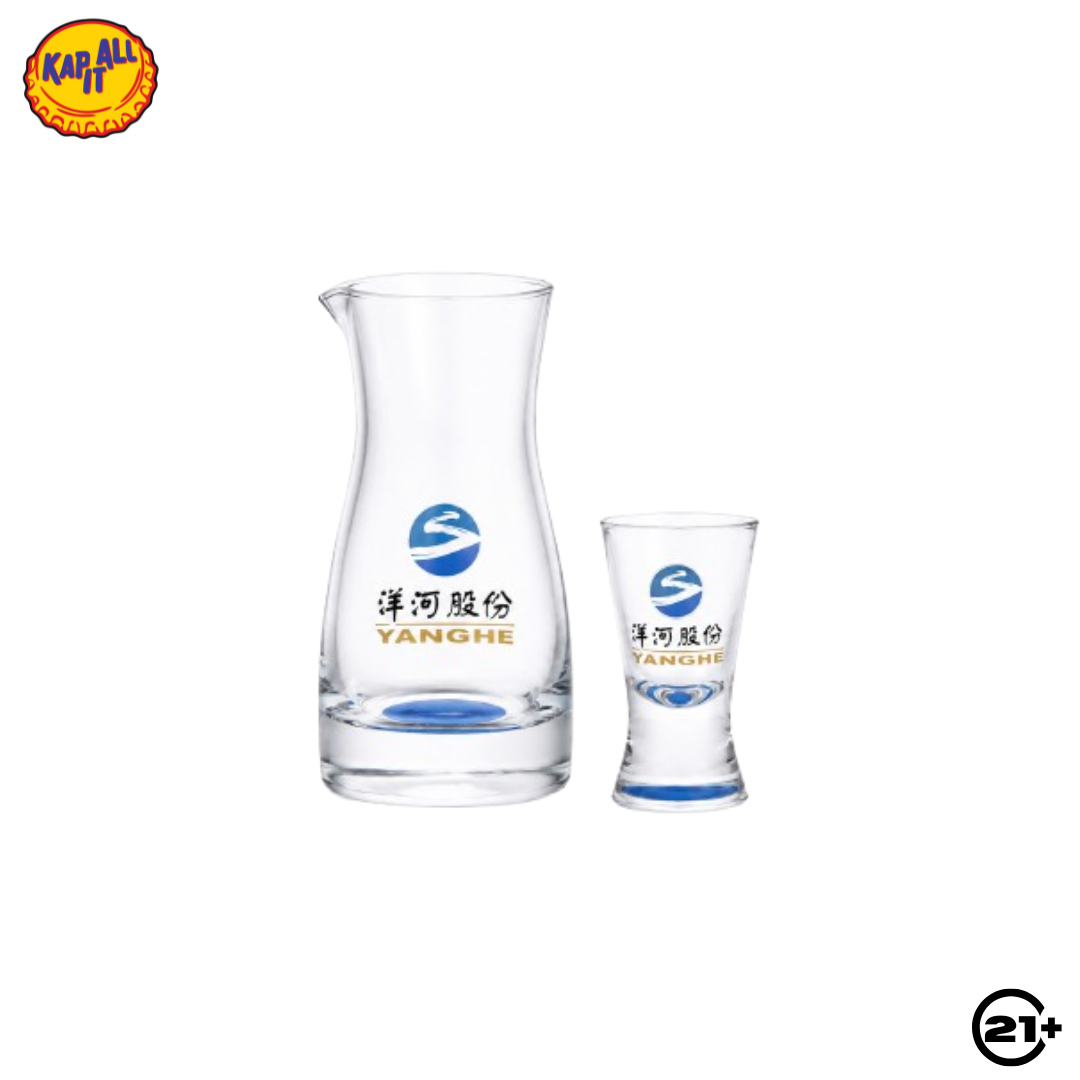One Set Shotglass + Decanter Yanghe