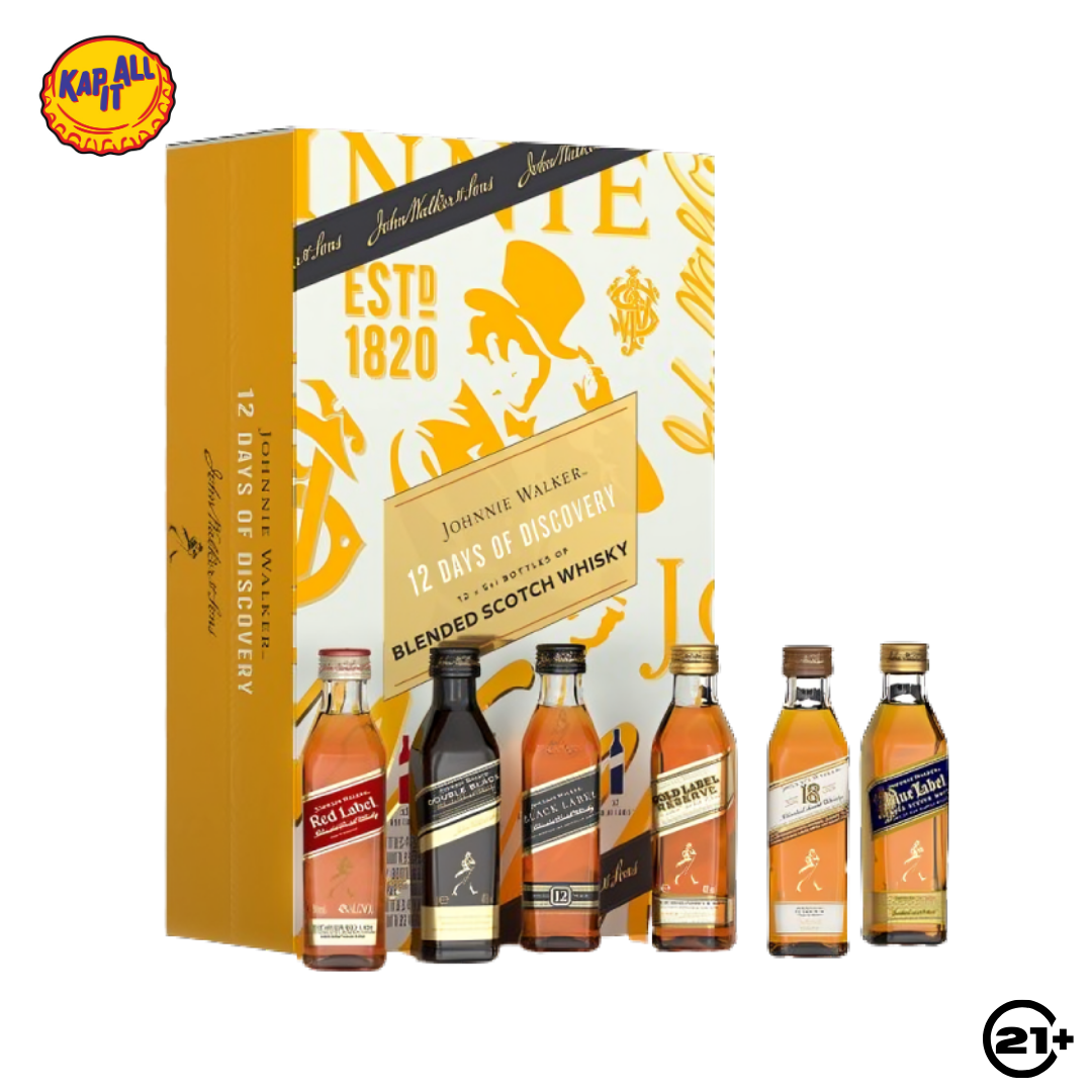 Johnnie Walker 12 Days of Discovery Calendar 12x50ml