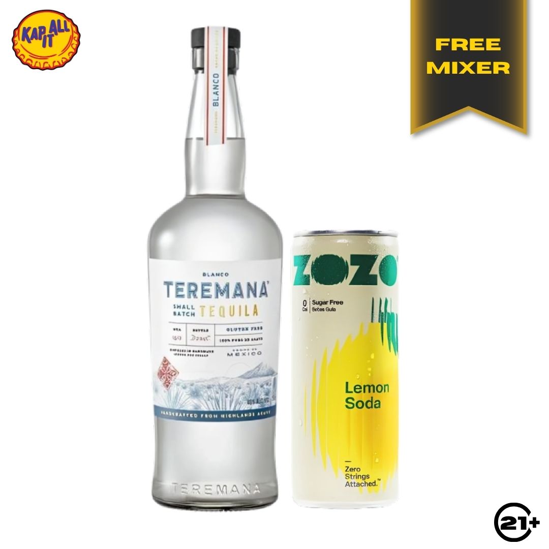 Bundles Teremana Blanco Tequila 700ml + Zozo Lemon Soda 250ml