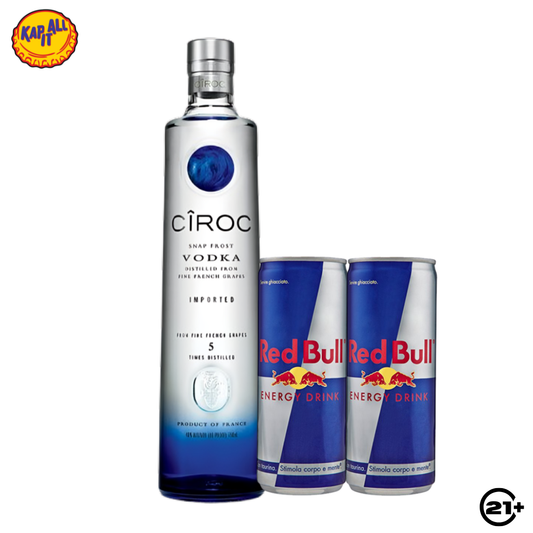 PAKET CIROC VODKA ORIGINAL 700ml + 2 RED BULL 250ml