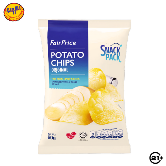 FAIRPRICE POTATO CHIPS ORIGINAL SNACK PACK 60gr