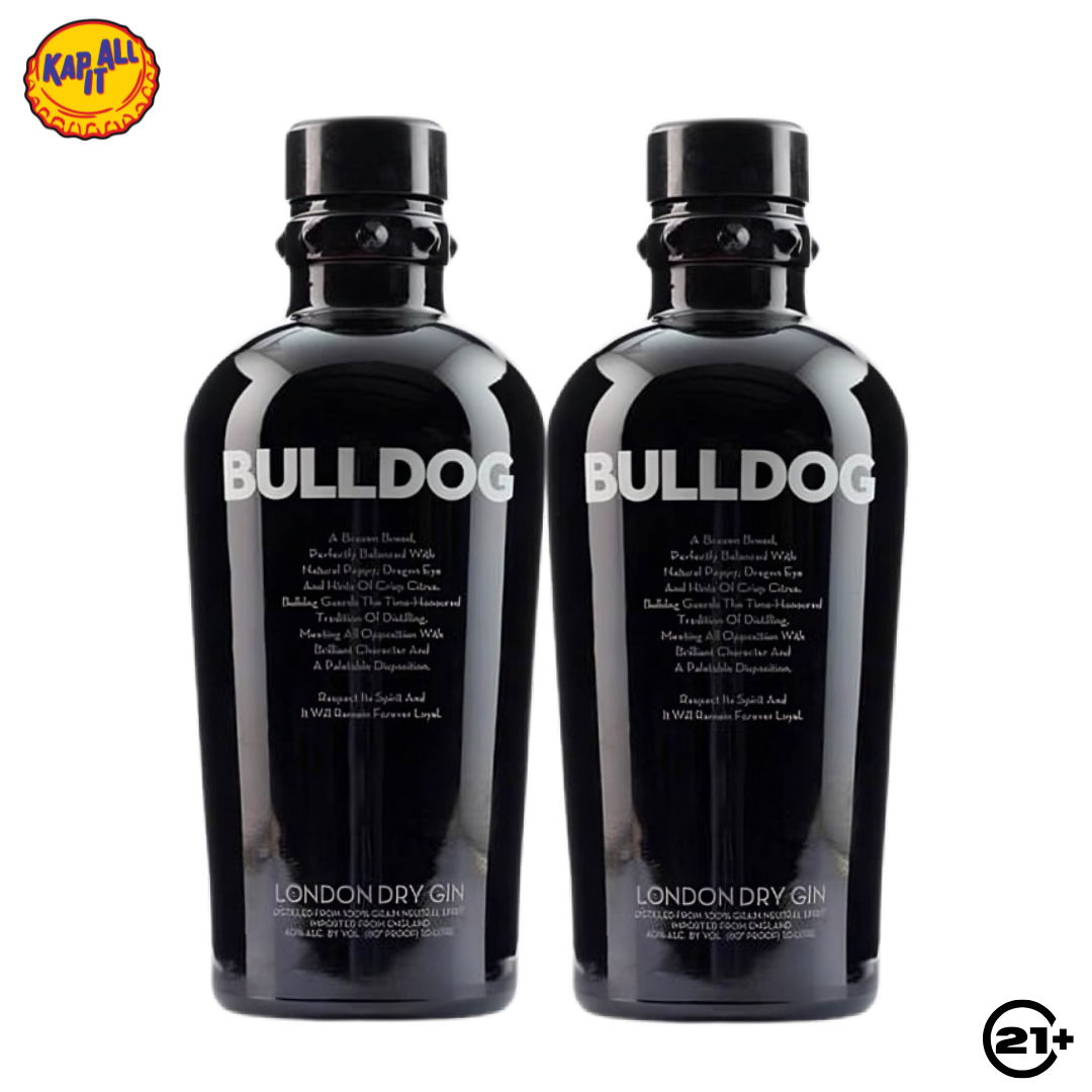 Twin Bulldog London Dry Gin 700ml - 2 Bottles