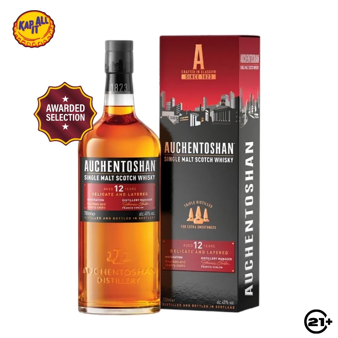 Auchentoshan 12 YO Single Malt Scotch Whisky 700ml