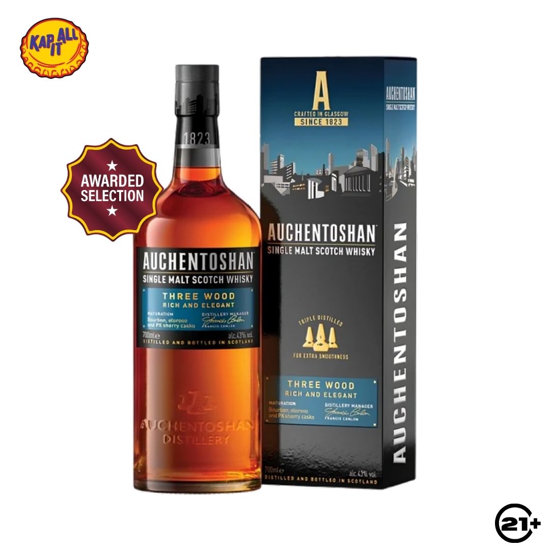 Auchentoshan Three Wood Single Malt Scotch Whisky 700ml