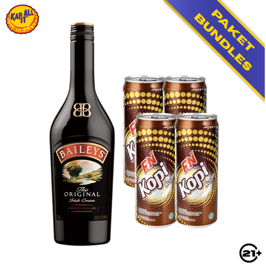 BAILEYS COFFEE TWIST- 1 BAILEYS THE ORIGINAL IRISH CREAM LIQUEUR 700ml + 4 F&N COFFEE SODA 325ml