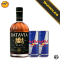 Bundles Batavia Blended Black Whisky 700ml + Red Bull Energy Drink 250ml