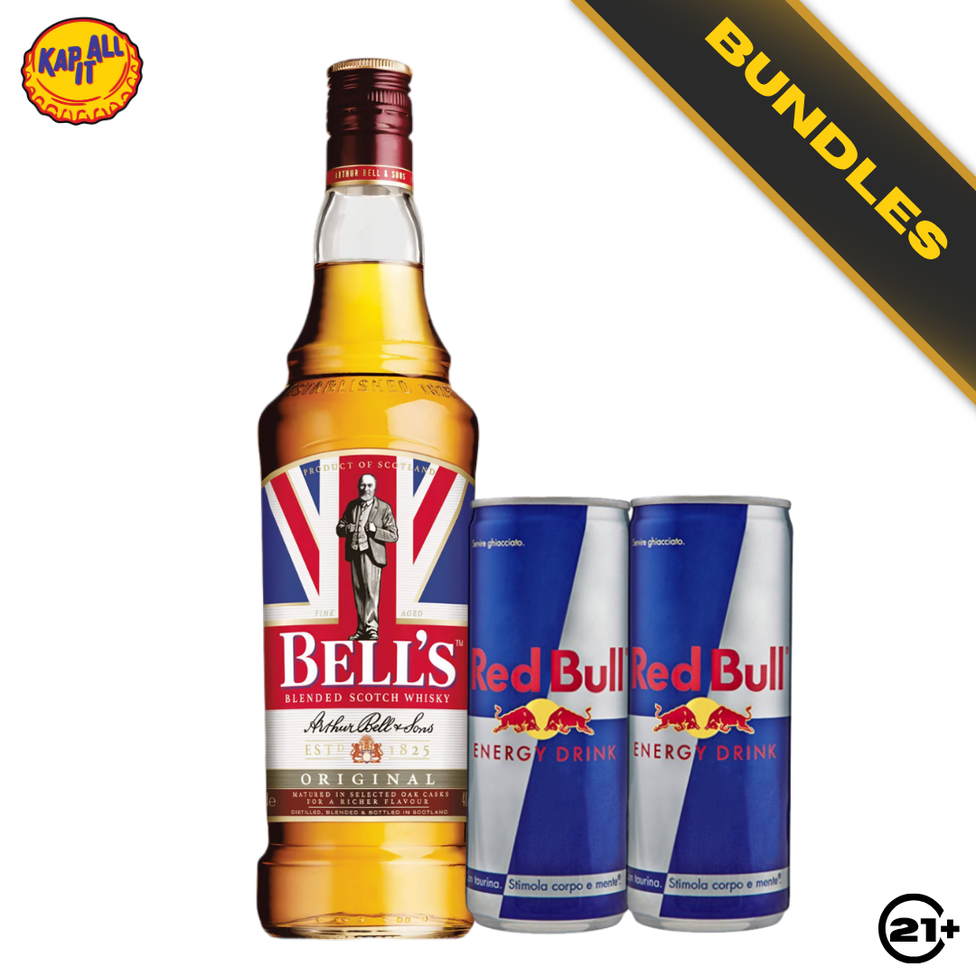 Bundles Bell's Blended Scotch Whisky 700ml + Red Bull Energy Drink 250ml
