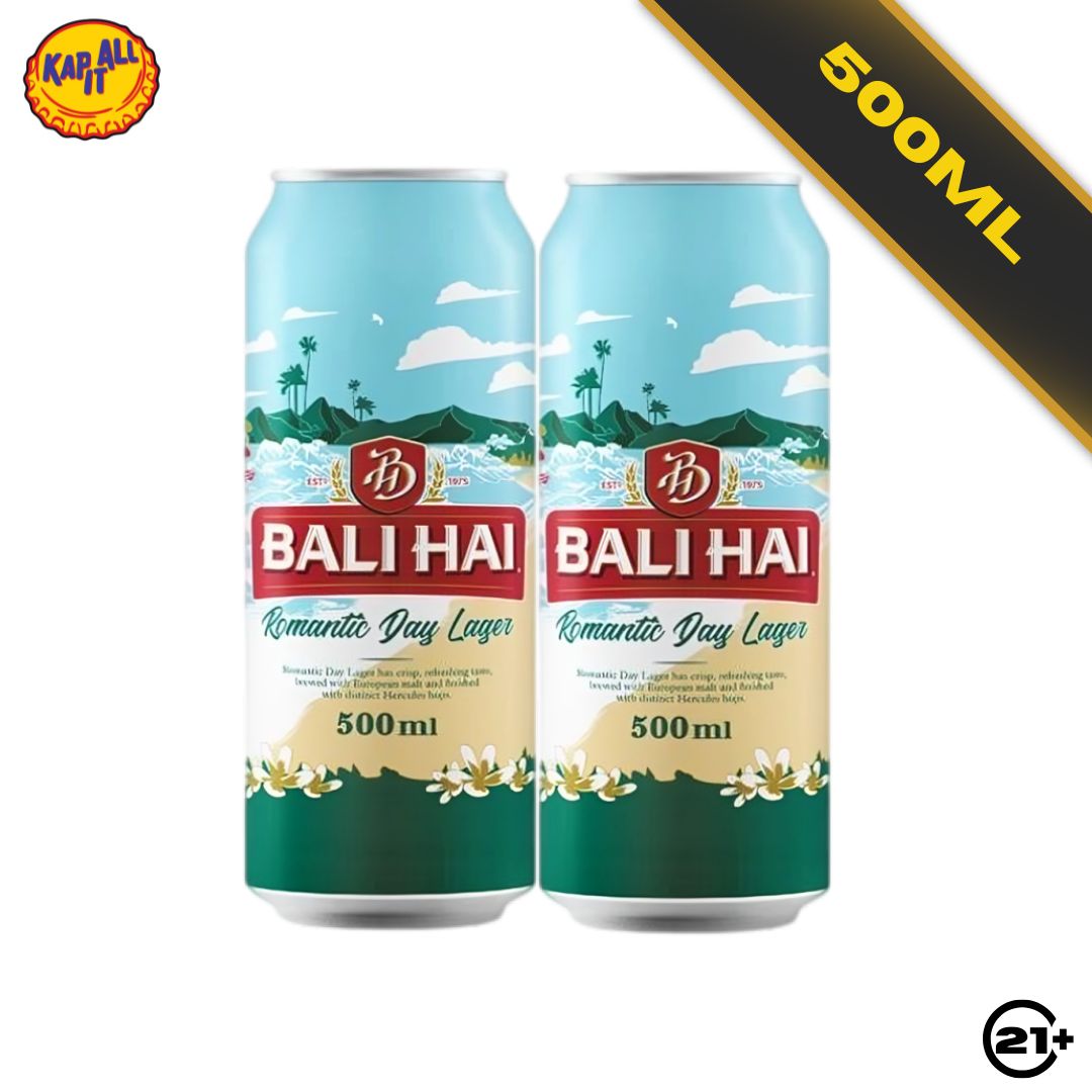 Twin Bali Hai Romantic Day Lager Beer Can 500ml