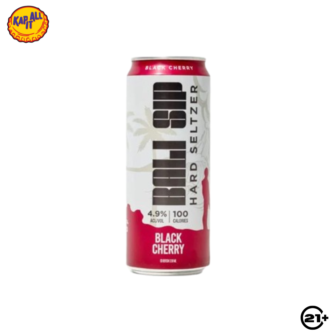 Bali Sip Hard Seltzer Black Cherry Can 330ml